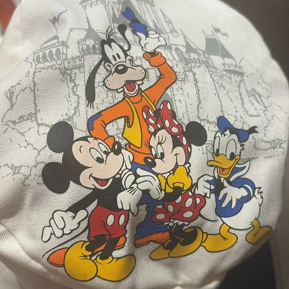 Disney Hat Vintage 90s 00s Vacation Stretch Disneyland Mickey Goofy Bottle Cap - Picture 3 of 5